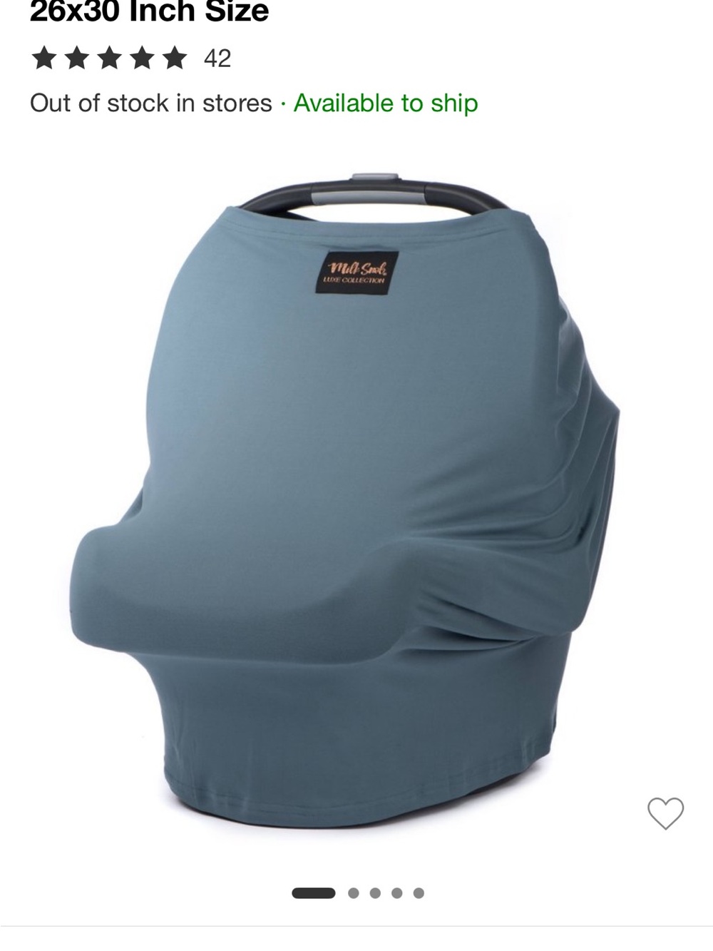 Milk Snob Luxe Nursing Cover in Slate Blue